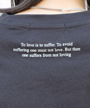 25SS ハートワンポイント刺繍 半袖Tシャツ