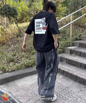 25SS【TOM&JERRY / トムトジェリー】トム ビッグシルエットバックプリントTシャツ
