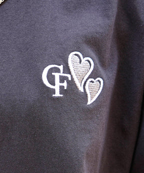 25SS ハートワンポイント刺繍 半袖Tシャツ