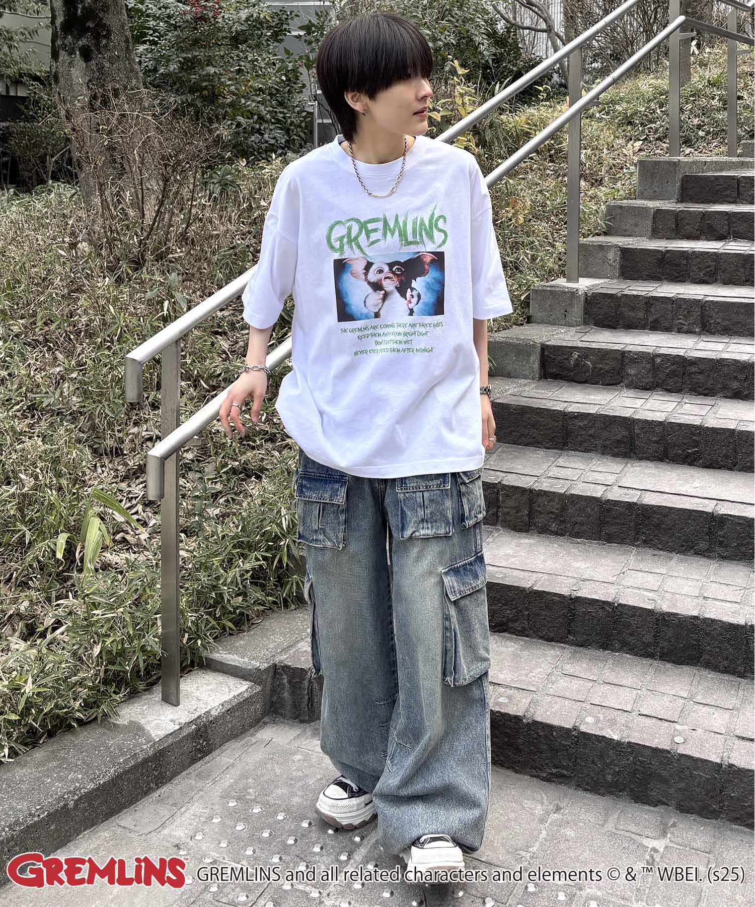 25SS【retro movie】GREMLINS ヴィンテージライク レトロ映画半袖Tシャツ