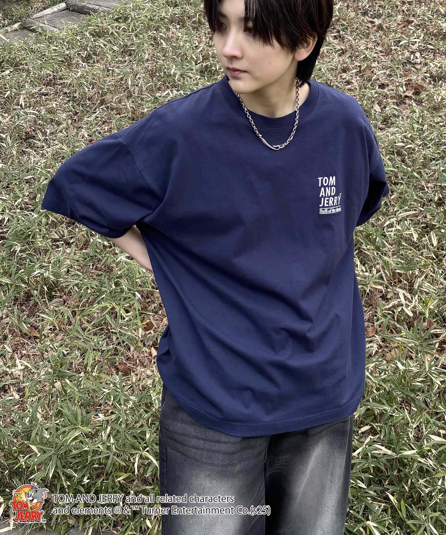 25SS【TOM&JERRY / トムトジェリー】トム ビッグシルエットバックプリントTシャツ