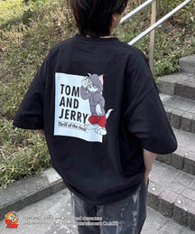 25SS【TOM&JERRY / トムトジェリー】トム ビッグシルエットバックプリントTシャツ