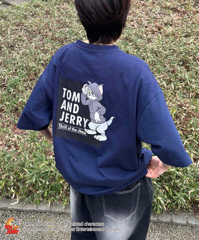 25SS【TOM&JERRY / トムトジェリー】トム ビッグシルエットバックプリントTシャツ