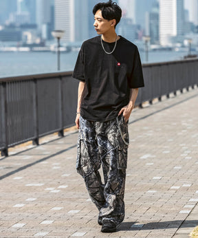 25SS【Labordi / ラボード】ツリーカモ柄 リアルツリー オーバーサイズ ミリタリーワイドカーゴパンツ