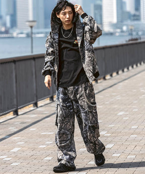 25SS【Labordi / ラボード】ツリーカモ柄 リアルツリー オーバーサイズ ミリタリーワイドカーゴパンツ