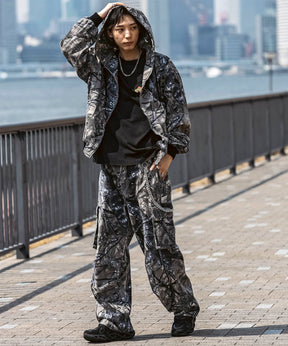 25SS【Labordi / ラボード】ツリーカモ柄 リアルツリー オーバーサイズ ミリタリーワイドカーゴパンツ