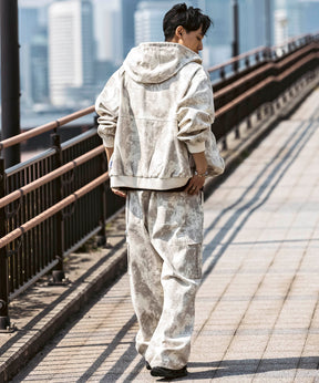 25SS【Labordi / ラボード】ツリーカモ柄 リアルツリー オーバーサイズ ミリタリーワイドカーゴパンツ