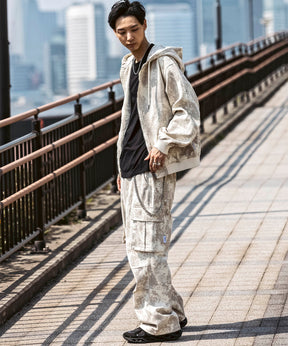 25SS【Labordi / ラボード】ツリーカモ柄 リアルツリー オーバーサイズ ミリタリーワイドカーゴパンツ