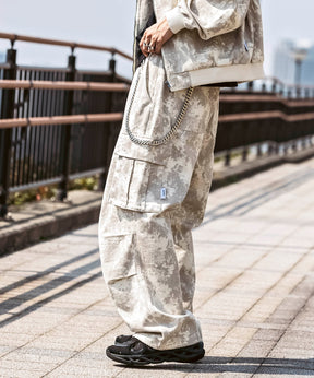 25SS【Labordi / ラボード】ツリーカモ柄 リアルツリー オーバーサイズ ミリタリーワイドカーゴパンツ
