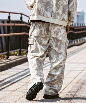 25SS【Labordi / ラボード】ツリーカモ柄 リアルツリー オーバーサイズ ミリタリーワイドカーゴパンツ