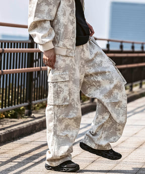 25SS【Labordi / ラボード】ツリーカモ柄 リアルツリー オーバーサイズ ミリタリーワイドカーゴパンツ