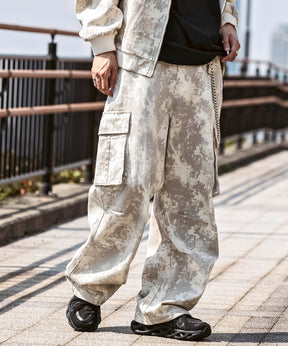 25SS【Labordi / ラボード】ツリーカモ柄 リアルツリー オーバーサイズ ミリタリーワイドカーゴパンツ