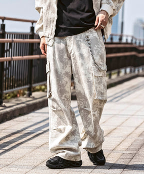 25SS【Labordi / ラボード】ツリーカモ柄 リアルツリー オーバーサイズ ミリタリーワイドカーゴパンツ