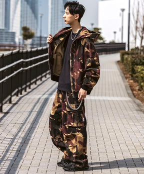 25SS【Labordi / ラボード】ツリーカモ柄 リアルツリー オーバーサイズ ミリタリーワイドカーゴパンツ