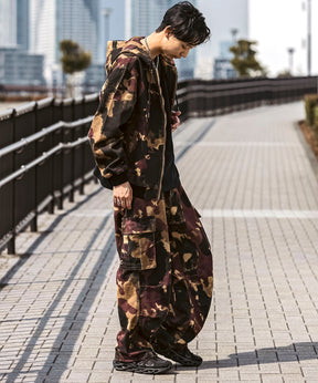 25SS【Labordi / ラボード】ツリーカモ柄 リアルツリー オーバーサイズ ミリタリーワイドカーゴパンツ