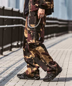 25SS【Labordi / ラボード】ツリーカモ柄 リアルツリー オーバーサイズ ミリタリーワイドカーゴパンツ