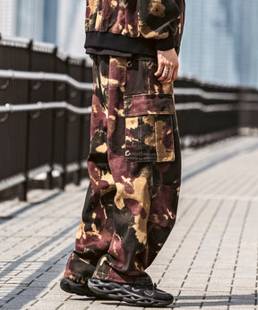 25SS【Labordi / ラボード】ツリーカモ柄 リアルツリー オーバーサイズ ミリタリーワイドカーゴパンツ
