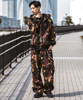 25SS【Labordi / ラボード】ツリーカモ柄 リアルツリー オーバーサイズ ミリタリーワイドカーゴパンツ