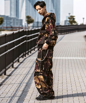 25SS【Labordi / ラボード】ツリーカモ柄 リアルツリー オーバーサイズ ミリタリーワイドカーゴパンツ
