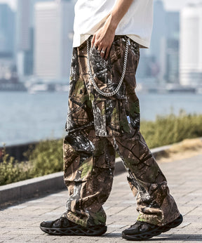 25SS【Labordi / ラボード】ツリーカモ柄 リアルツリー オーバーサイズ ミリタリーワイドカーゴパンツ