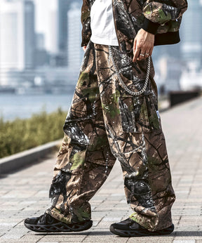 25SS【Labordi / ラボード】ツリーカモ柄 リアルツリー オーバーサイズ ミリタリーワイドカーゴパンツ