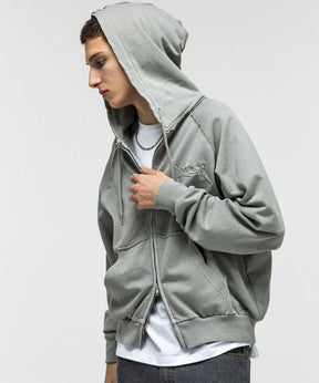 "ILL'S" LOGO Embroidery FULL ZIP HOODIE / "ILL'S" LOGO刺繍フルジップフーディー