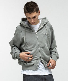 "ILL'S" LOGO Embroidery FULL ZIP HOODIE / "ILL'S" LOGO刺繍フルジップフーディー
