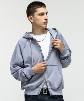 "ILL'S" LOGO Embroidery FULL ZIP HOODIE / "ILL'S" LOGO刺繍フルジップフーディー
