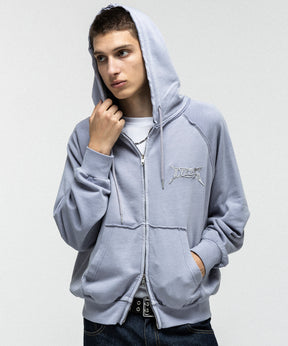 "ILL'S" LOGO Embroidery FULL ZIP HOODIE / "ILL'S" LOGO刺繍フルジップフーディー