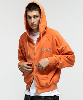 "ILL'S" LOGO Embroidery FULL ZIP HOODIE / "ILL'S" LOGO刺繍フルジップフーディー