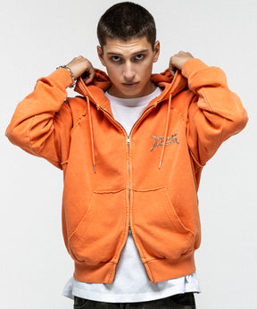 "ILL'S" LOGO Embroidery FULL ZIP HOODIE / "ILL'S" LOGO刺繍フルジップフーディー