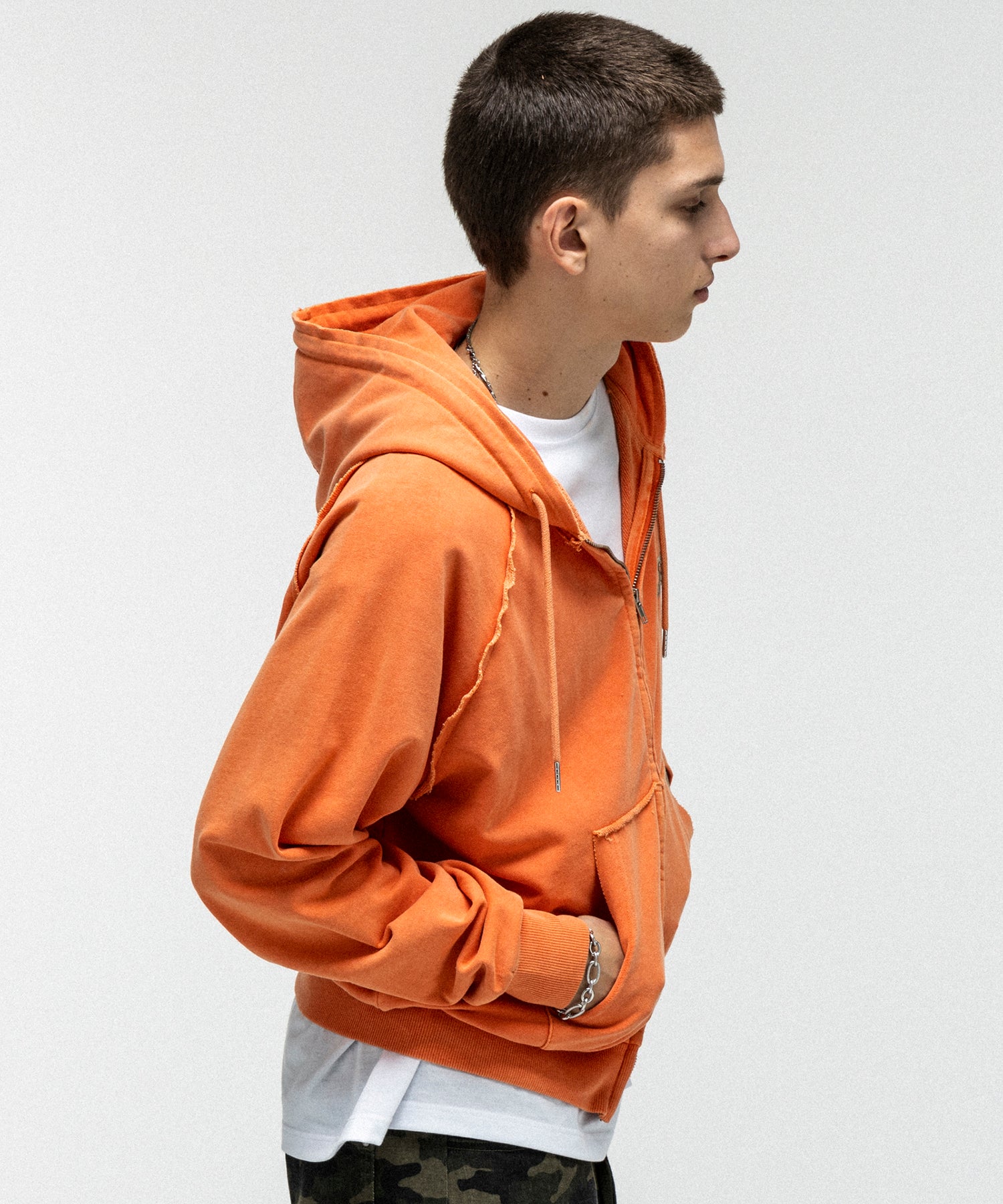 "ILL'S" LOGO Embroidery FULL ZIP HOODIE / "ILL'S" LOGO刺繍フルジップフーディー