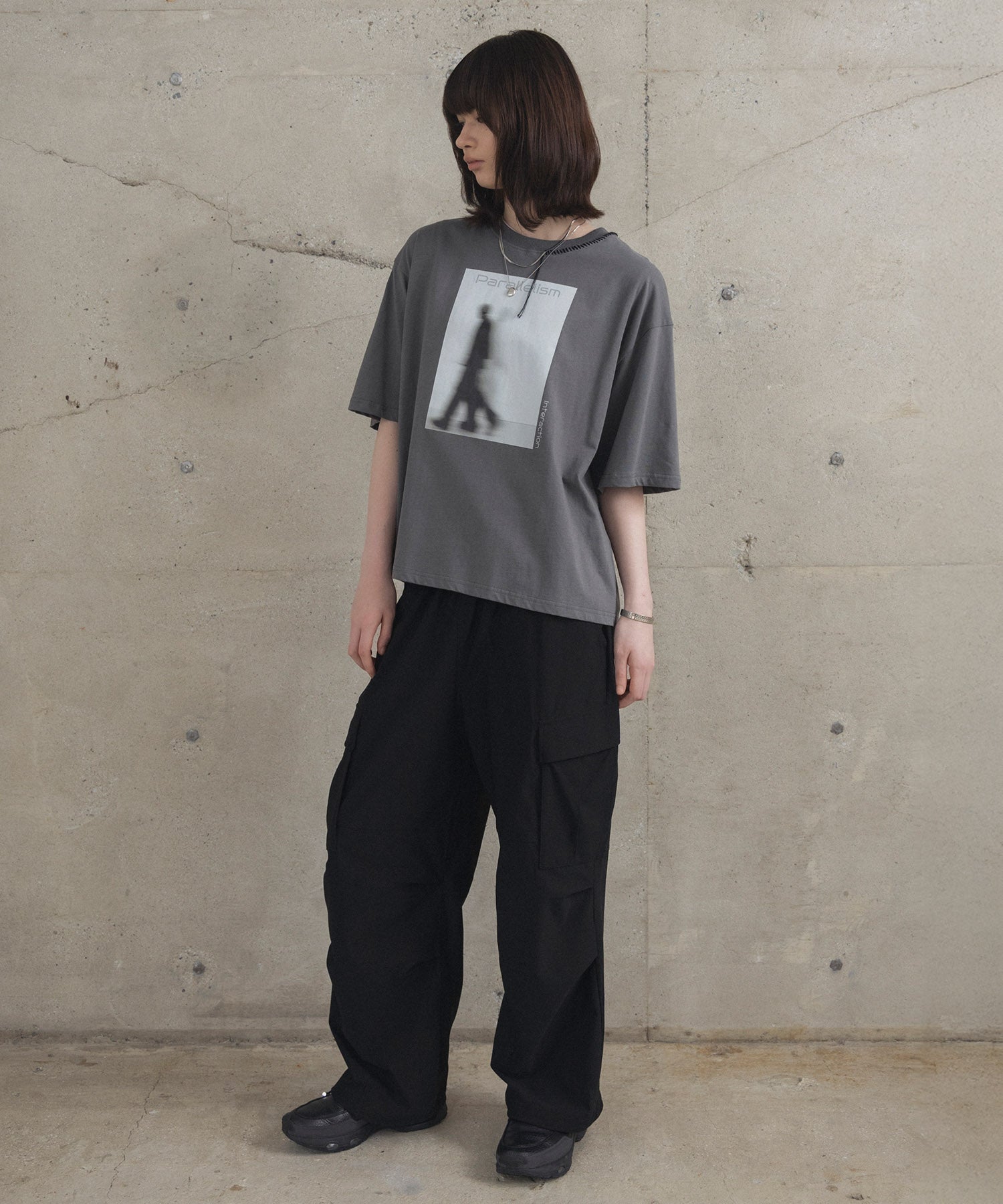 Neck Stitch Photo Graphic T-Shirt / ネックステッチ 写真グラフィックTシャツ