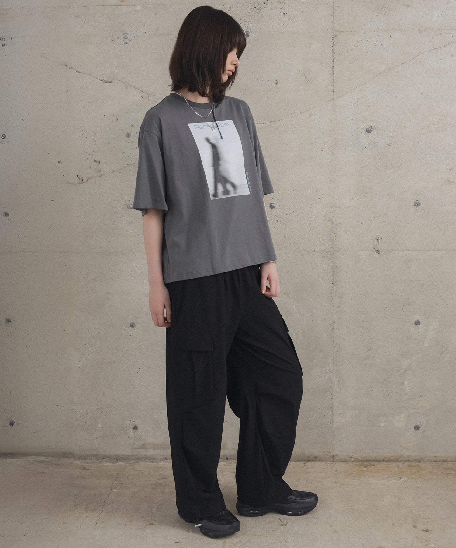Neck Stitch Photo Graphic T-Shirt / ネックステッチ 写真グラフィックTシャツ