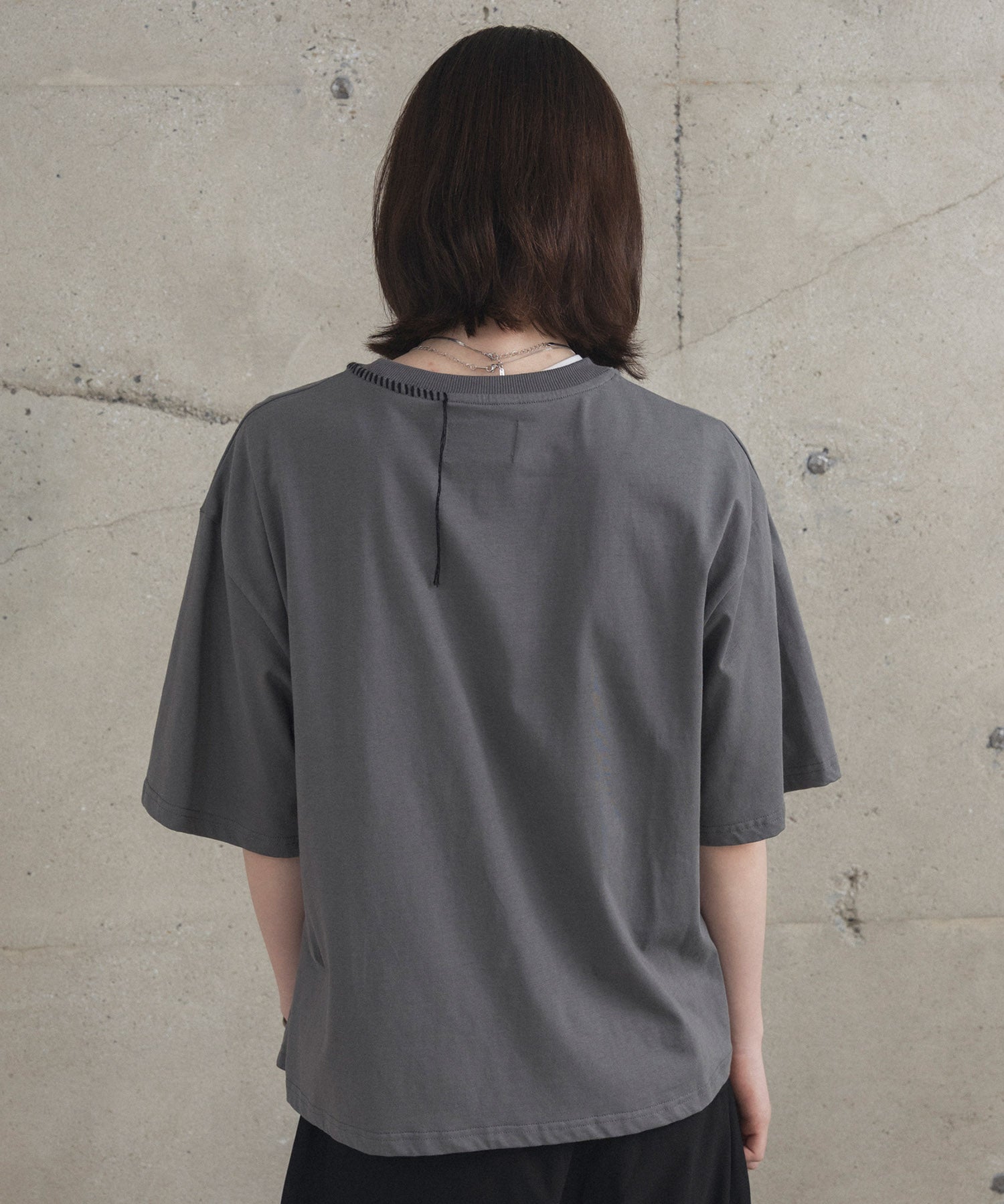 Neck Stitch Photo Graphic T-Shirt / ネックステッチ 写真グラフィックTシャツ