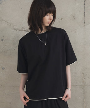 Neck Detail Plain T-Shirt / ネックディテール Tシャツ