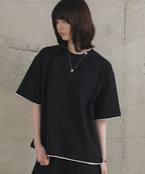 Neck Detail Plain T-Shirt / ネックディテール Tシャツ