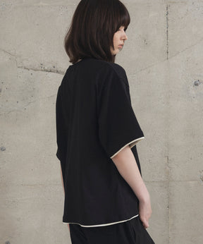 Neck Detail Plain T-Shirt / ネックディテール Tシャツ