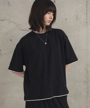 Neck Detail Plain T-Shirt / ネックディテール Tシャツ