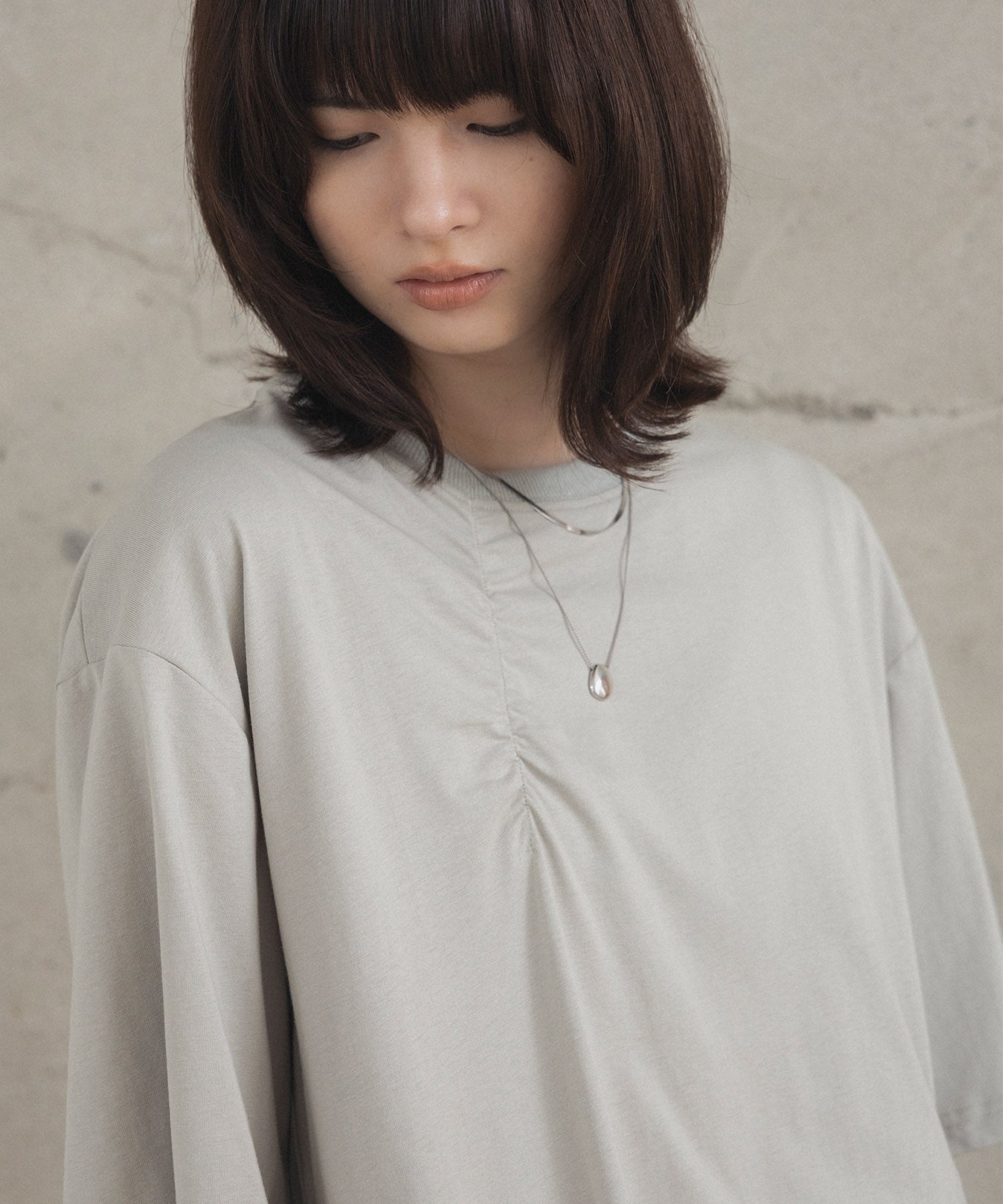 Tuck-Detail T-Shirt / タックディテールTシャツ
