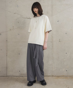 Neck Detail Plain T-Shirt / ネックディテール Tシャツ