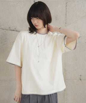 Neck Detail Plain T-Shirt / ネックディテール Tシャツ