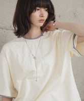 Neck Detail Plain T-Shirt / ネックディテール Tシャツ