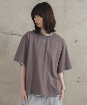 Neck Detail Plain T-Shirt / ネックディテール Tシャツ
