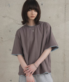 Neck Detail Plain T-Shirt / ネックディテール Tシャツ