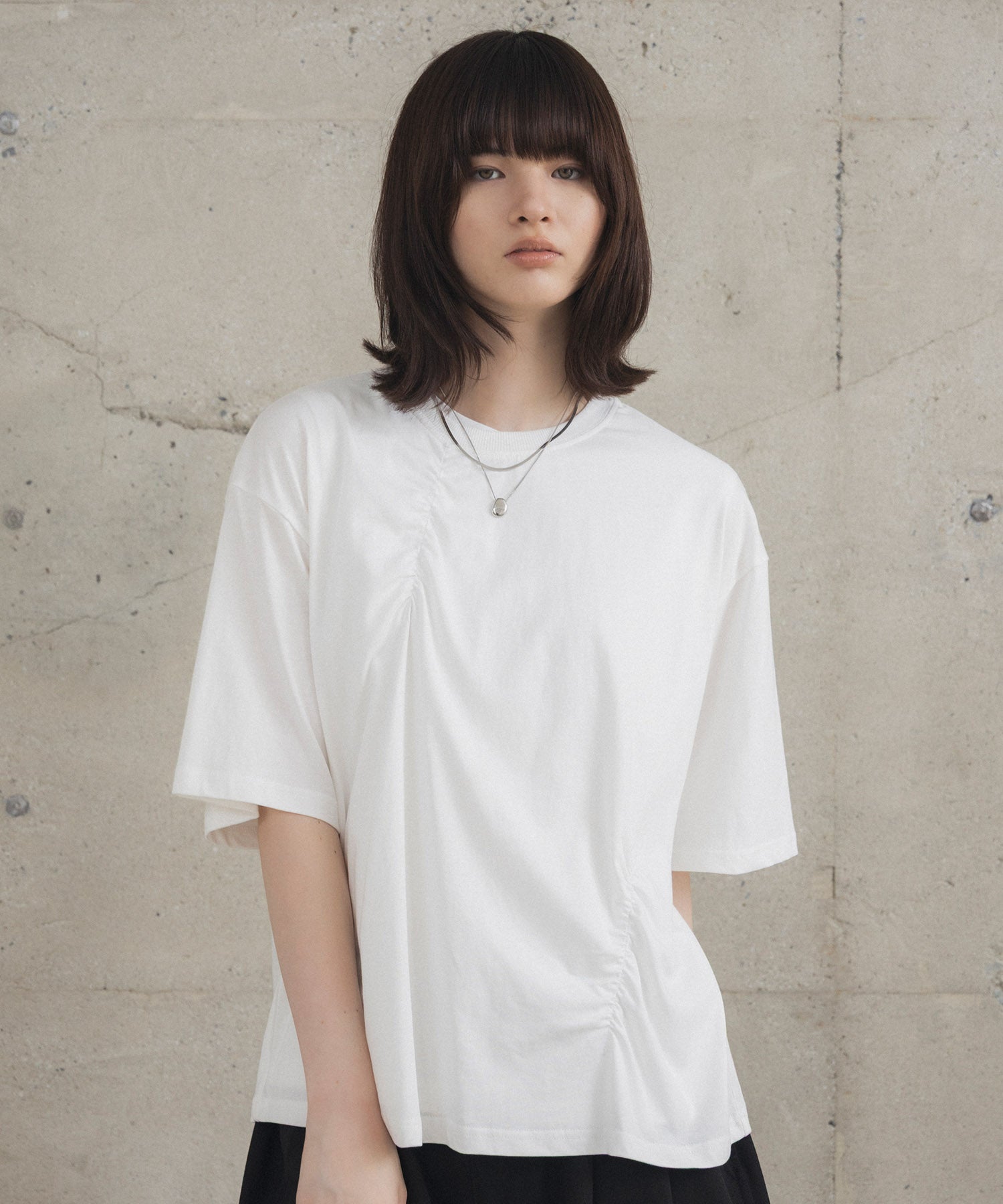 Tuck-Detail T-Shirt / タックディテールTシャツ