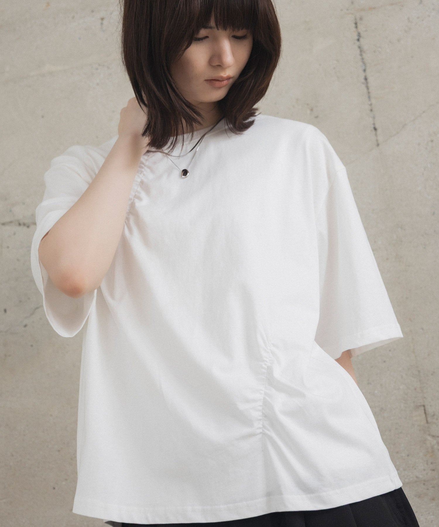 Tuck-Detail T-Shirt / タックディテールTシャツ