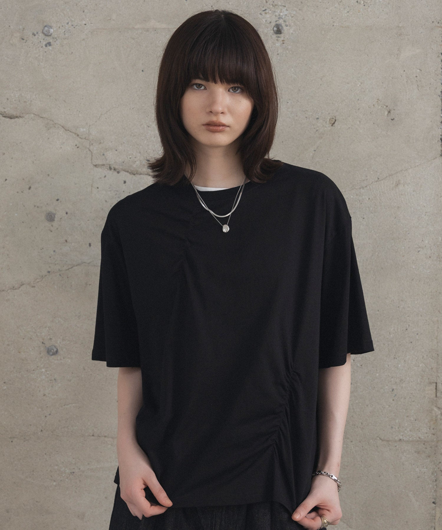 Tuck-Detail T-Shirt / タックディテールTシャツ