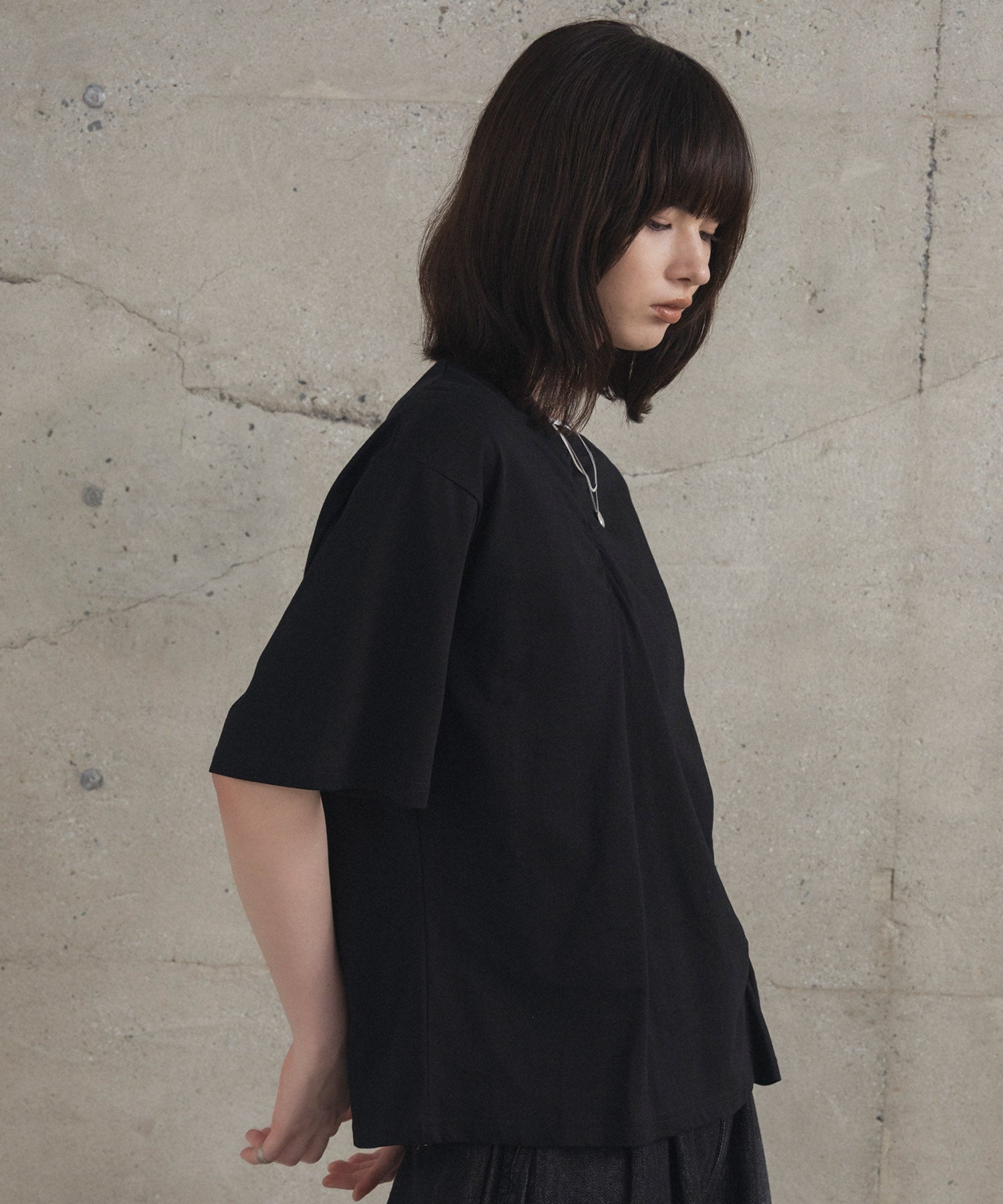 Tuck-Detail T-Shirt / タックディテールTシャツ