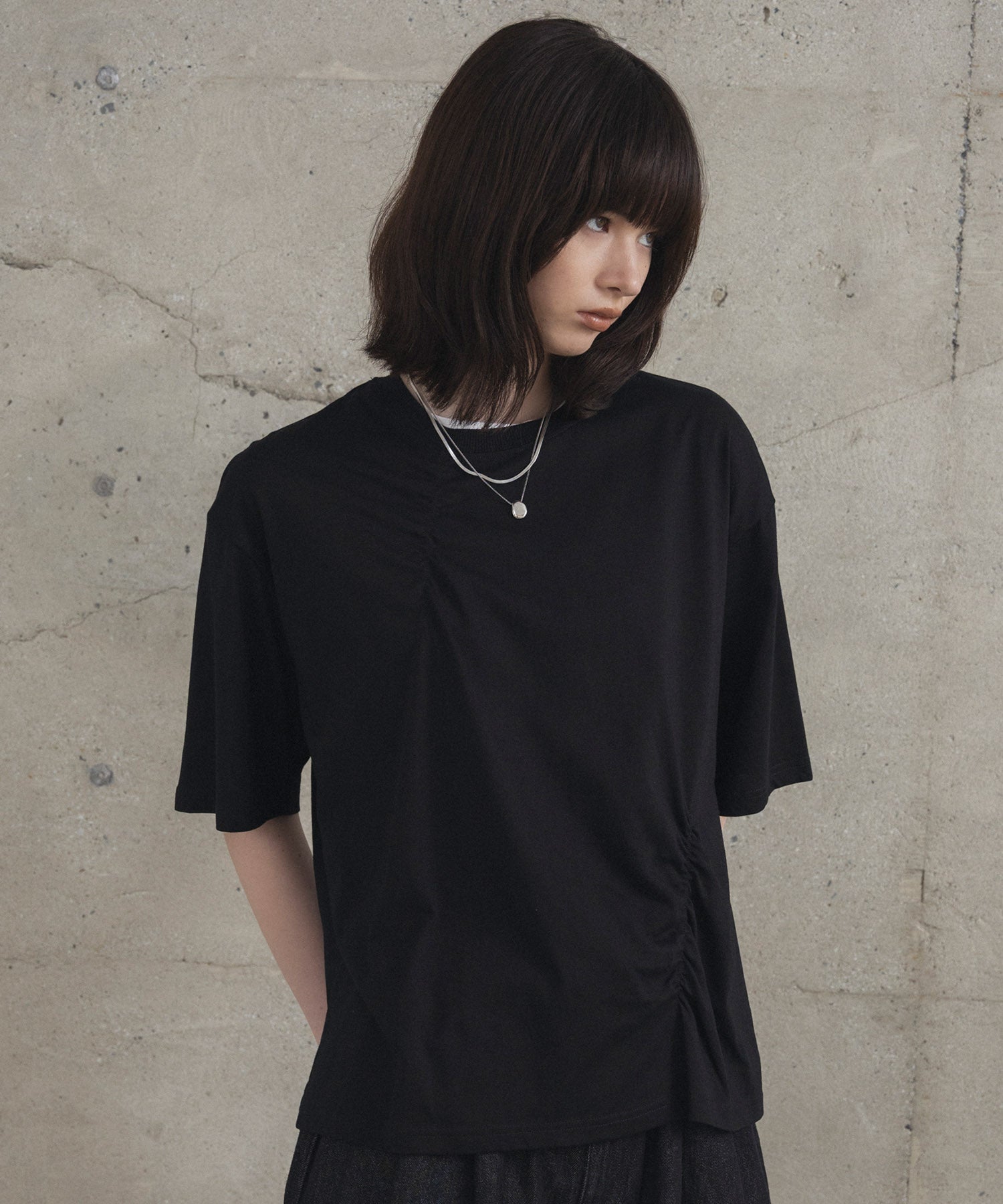 Tuck-Detail T-Shirt / タックディテールTシャツ